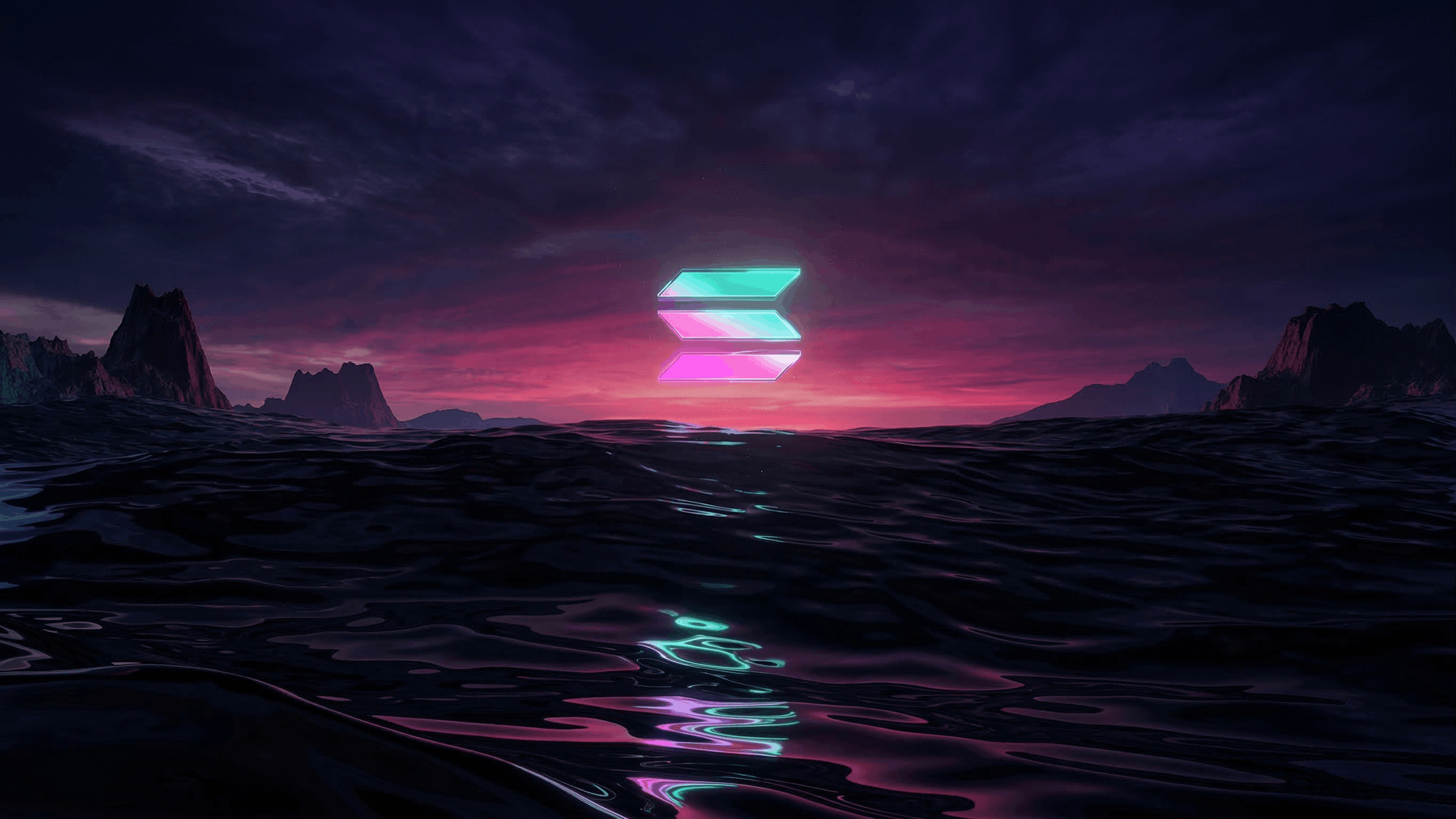 Solana's Birthday memecoin background illustration